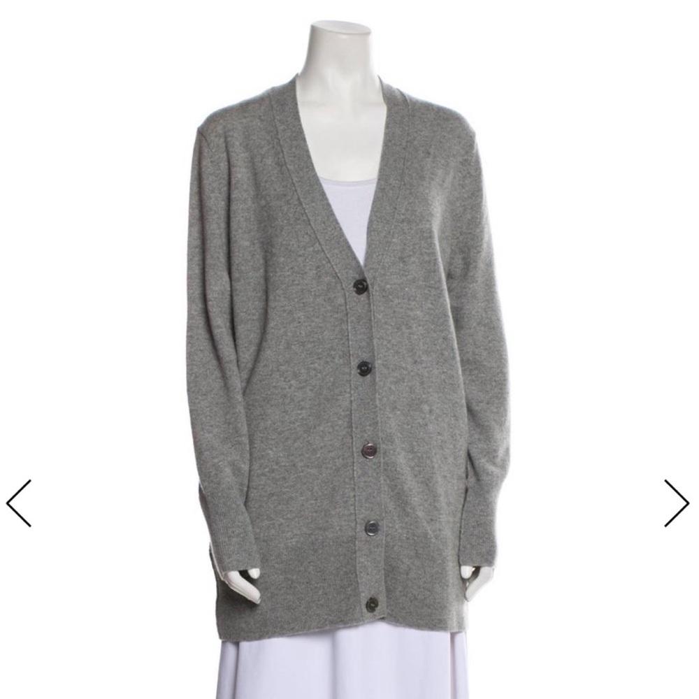Nili Lotan for Barneys New York long cashmere cardigan - Large, Grey